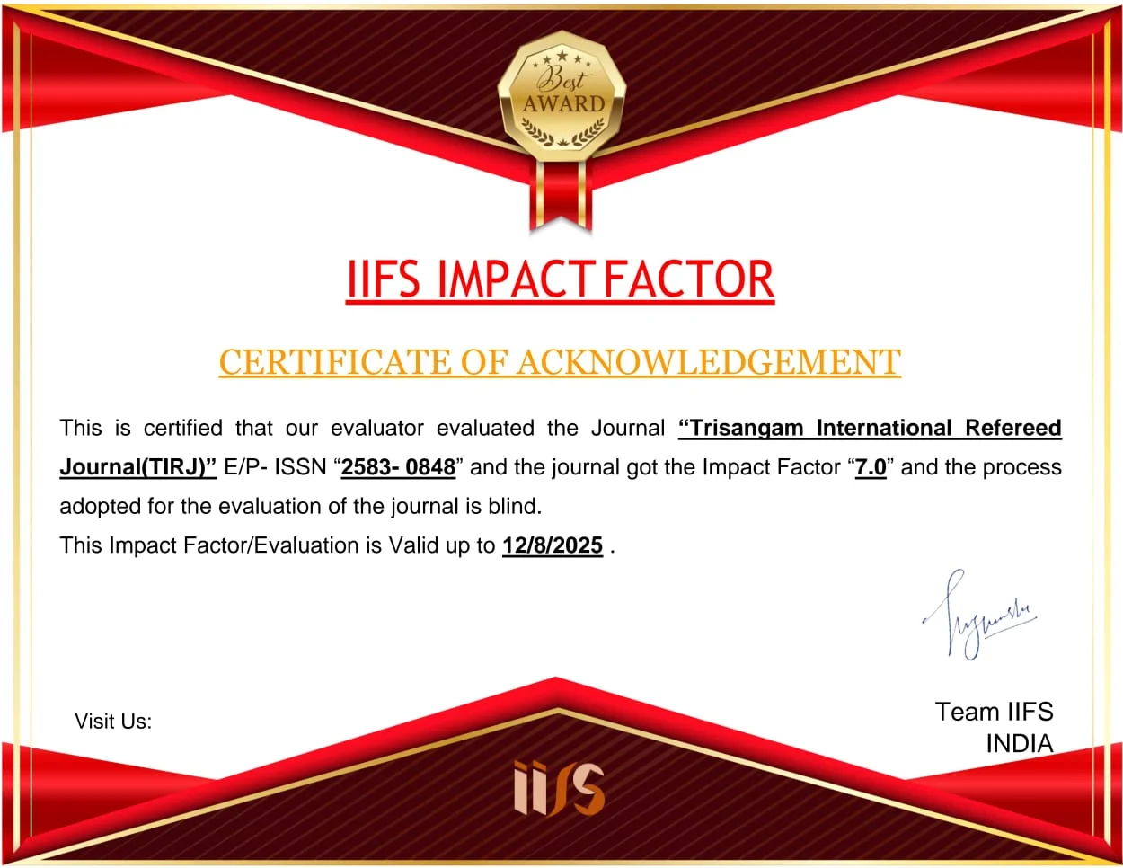 Certificate 3